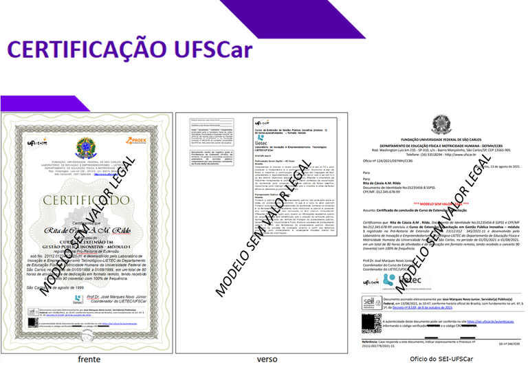 certificação UFSCar