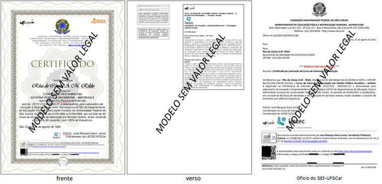 certificados UFSCar