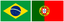 bandeiras brasil portugal